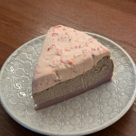 Strawberry Taro Cheesecake