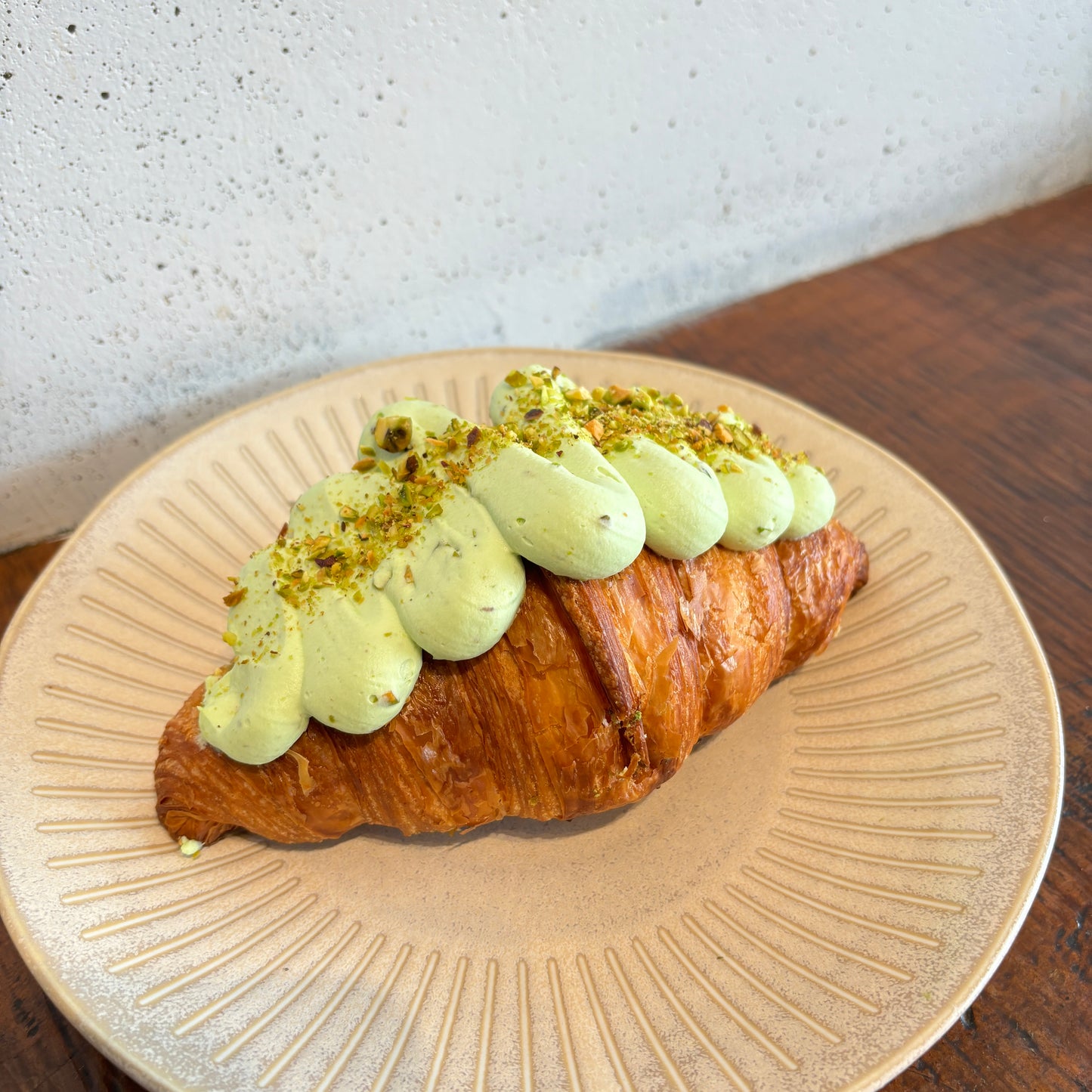 Pistachio Iced Croissant