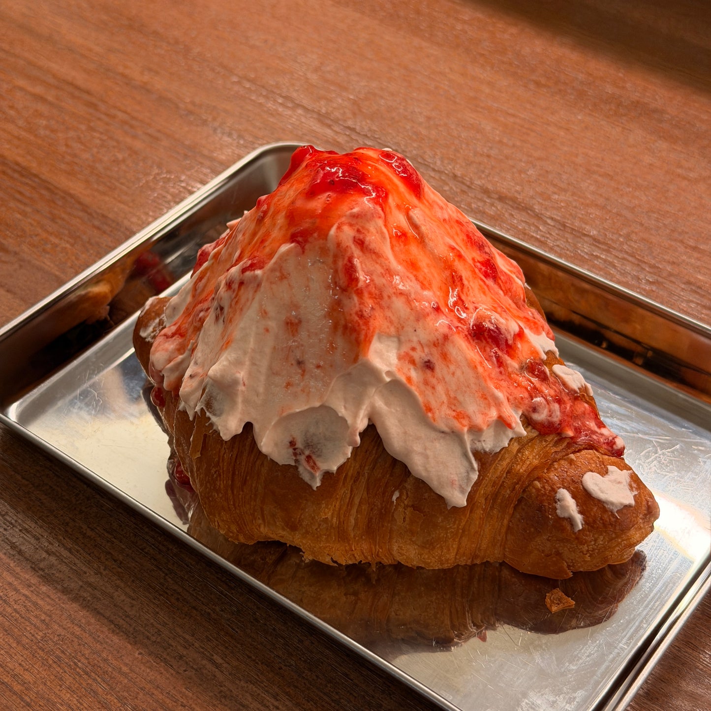 Strawberry Matcha Croissant